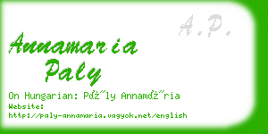 annamaria paly business card